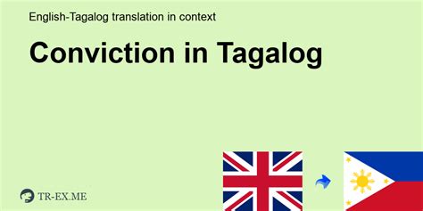 What Is Conviction In Tagalog